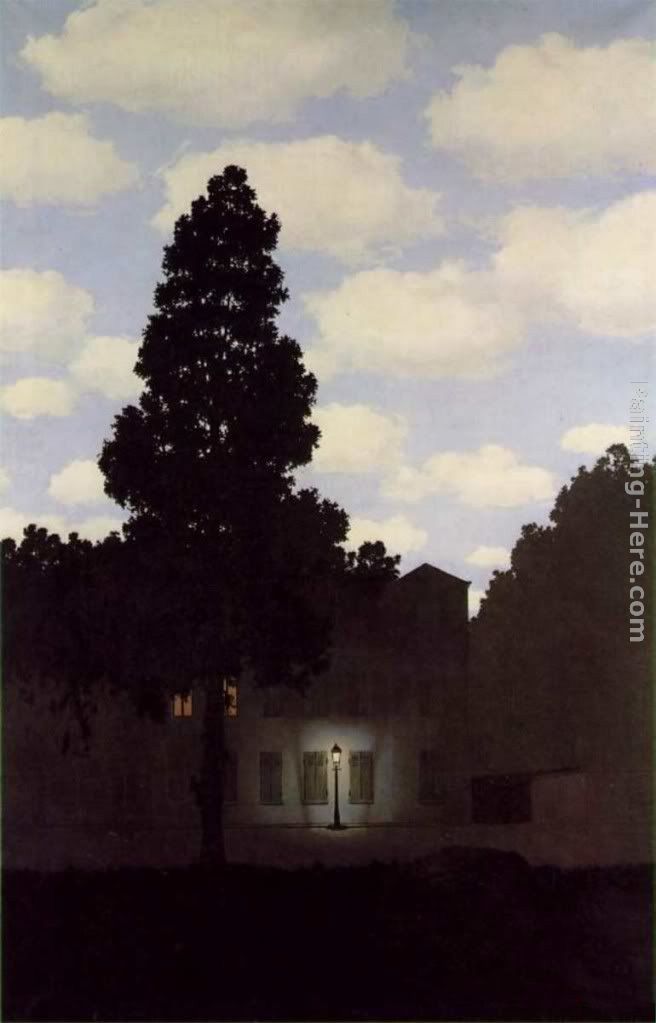 The Empire Of Light Dark painting - Rene Magritte The Empire Of Light Dark art painting